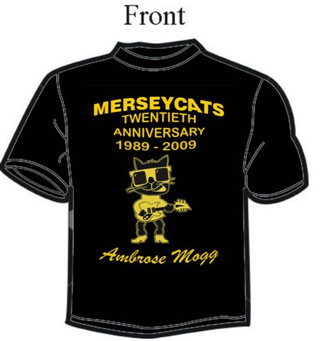 Merseycats 20th Anniversay T shirts Merseycats 20th Anniversay T shirts